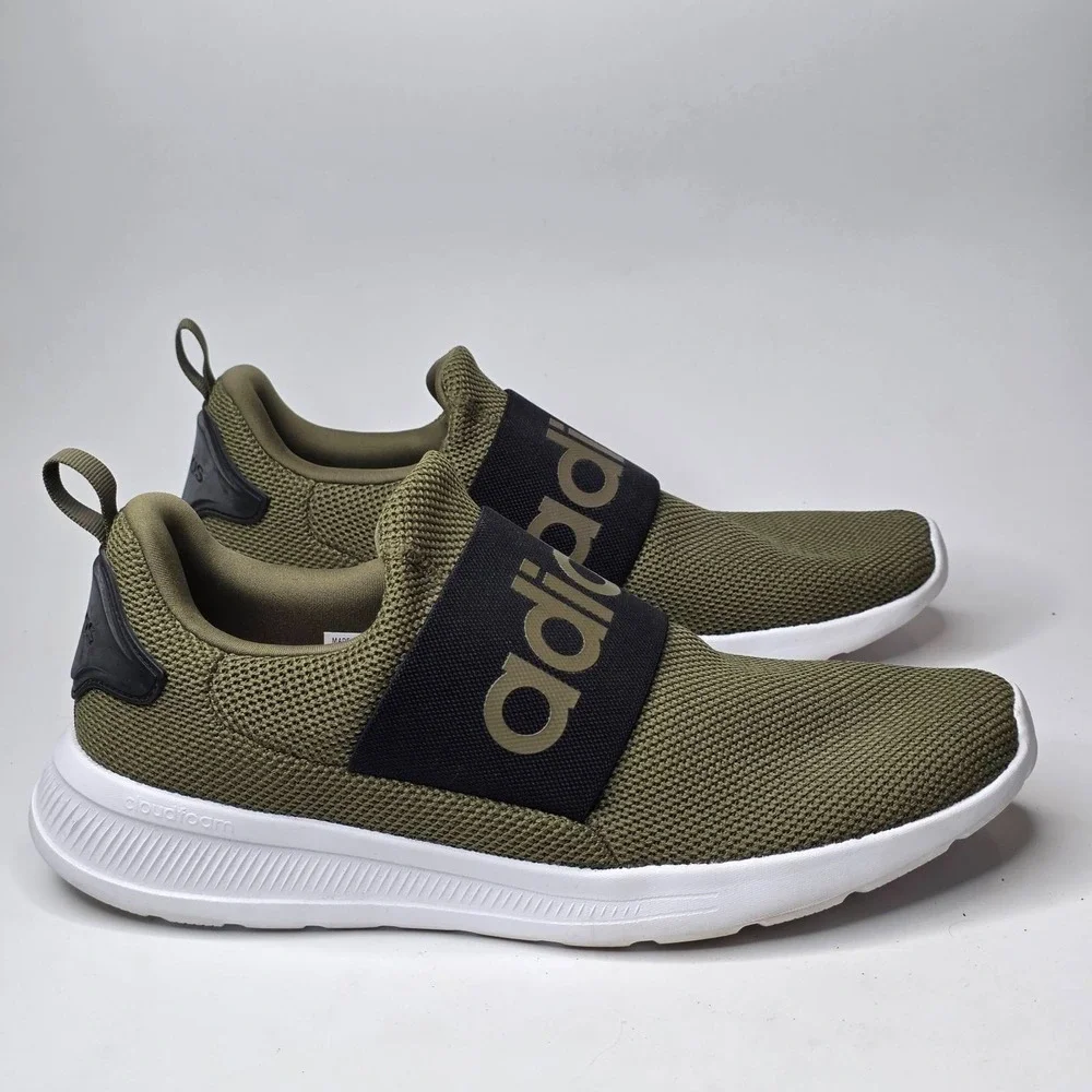 Adidas Lite‎ Racer Adapt 4.0 Men's Sneakers Size 12 Green Slip On Running Shoes